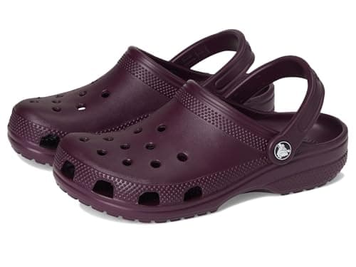 Image of Crocs Unisex Kids Classic Clog K Clogs, Plush Plum, 2 UK