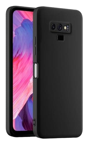Image of HULLIN Colorful Silicone Phone Case Cover, Suitable for Samsung Galaxy Note9 (6.4") - Black