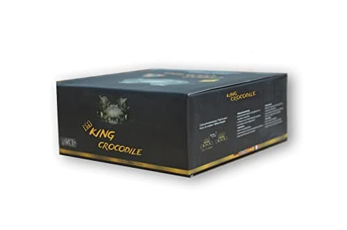 Image of King Crocodile Coconut Charcoal with Long Burning Time I 28 x 28 mm Sustainable Natural Charcoal I Little Ash I Low Smoke I Barbecue Charcoal I Charcoal Cube in Premium Quality I 3 kg