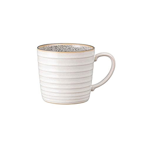 Image of Denby Studio Grey White Ridged Mug