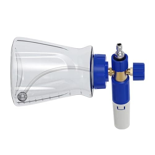 Image of Shurhome 1000ML Aluminum Foam Dispenser for Cleaning Machine Featuring Replaceable Nozzle and Large Capacity Construction Simple Link Foam Culverin Set