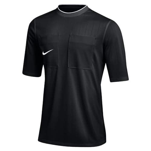 Image of NIKE DH8024-010 M NK DF REF II JSY SS 22 T-shirt Men's BLACK/WHITE Size S