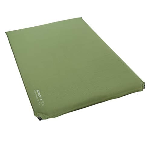 Image of Vango Odyssey Double Self Inflating Camping Mat [Amazon Exclusive], 10cm Deep Sleeping Mat, Epsom Green