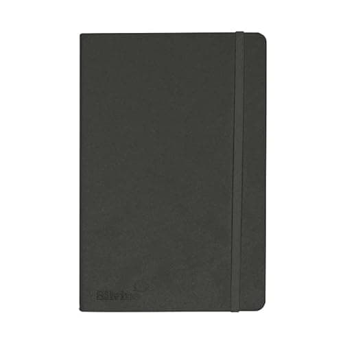 Image of Finchley Silvine Soft Feel Executive Notebook Lined 160 Pages A5 Anthracite 197GY+ free refil pen (2)