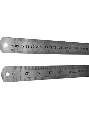 Image of RULER METAL Stainless Steel 24" inches 60CM 600MM cutting measuring MEASURE Rule