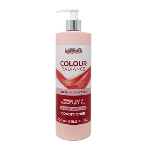 Image of Creightons Professional Colour Radiance Conditioner 500ml | Colour Protect Moisturising for Coloured Hair | Green Tea & Macadamia Oil | Long-Lasting Colour & Shine | Hair Care