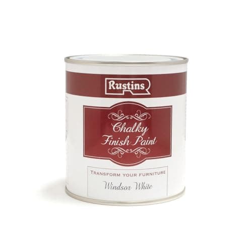 Image of RUSTINS Chalky Finish Paint Windsor White 500ml
