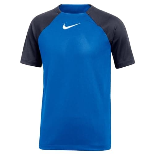 Image of NIKE Unisex Y Nk Df Acdpr Top K T-Shirt, Royal Blue/Obsidian/White, M UK