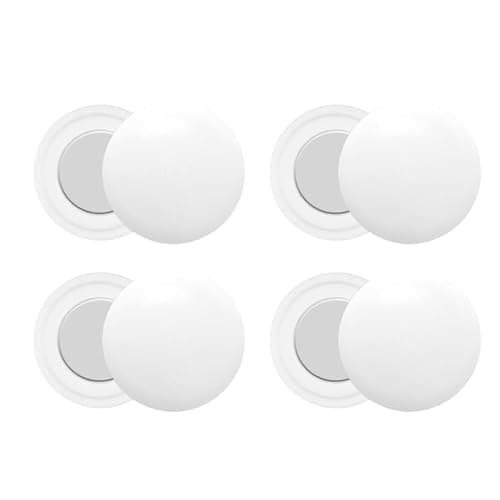 Image of Daryunk 4 Pairs Race Bib Magnets, Running Bib Clips with Strong Magnet, Marathon Race Number Holder, Used for Triathlon/Running/Cycling, White