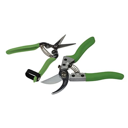 Image of Draper 08987 Bypass Pruner and Flower Shear Set (2 Piece), Green