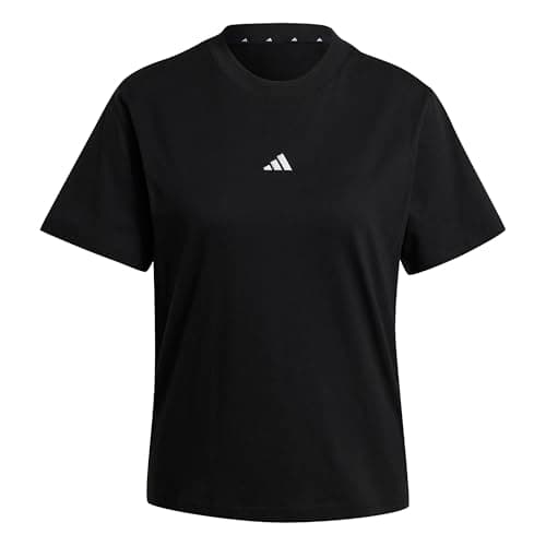 Image of adidas Women's Essentials Small Logo Cotton T-Shirt, Black/White, XXL
