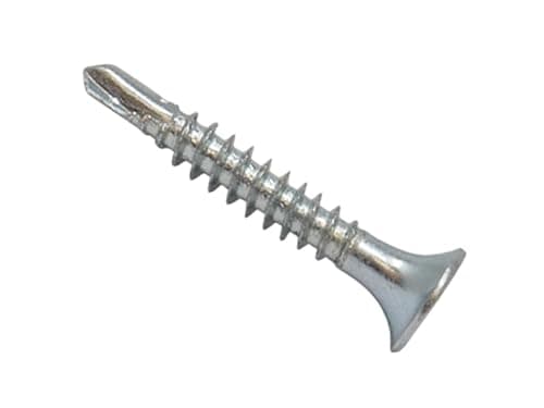 Image of Forgefix Drywall Screw Phillips Bugle Head FT ZP 3.5 x 25mm Box 1000, zinc plated finish for increased durability. The screws come complete with a Phillips No.2 insert bit.
