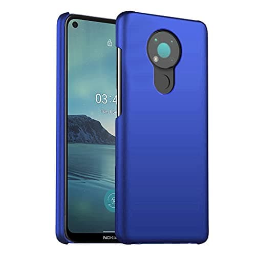 Image of GAPlus Nokia 3.4 Case - Nokia 3.4 Ultra Slim Thin Armour Hard Case - Matte Rubberized Cover For Nokia 3.4 (Blue)