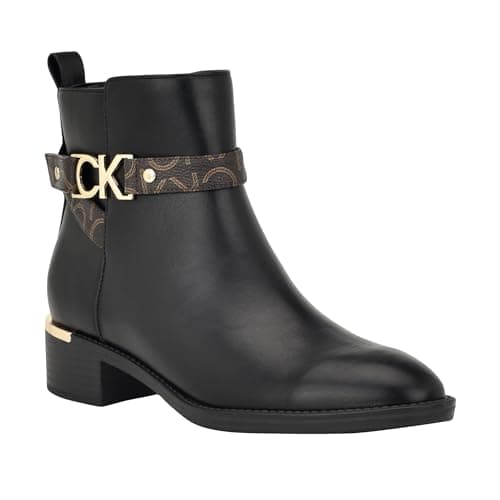 Image of Calvin Klein Women's Dhara Ankle Boot, Black, 5 UK