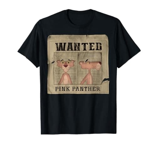 Image of The Pink Panther Wanted Poster T-Shirt