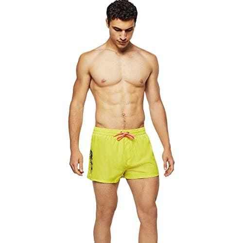 Image of Diesel Men's Sandy 2.017 Swim Trunk Boxer Short, Sulphur Spring, X-Large