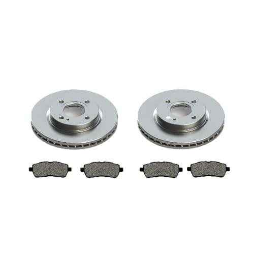 Image of FORD FIESTA MK7 1.25 1.4 1.6 & TDCi 2008-2017 FRONT 2 VENTED BRAKE DISCS & PADS