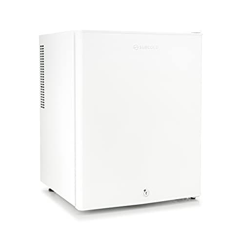 Image of Subcold Aire40 LED Mini Fridge | 40L Table Top Fridge | Quiet & Frost Free for Bedrooms & Hotels | Lockable with Solid door & interior LED light (White)