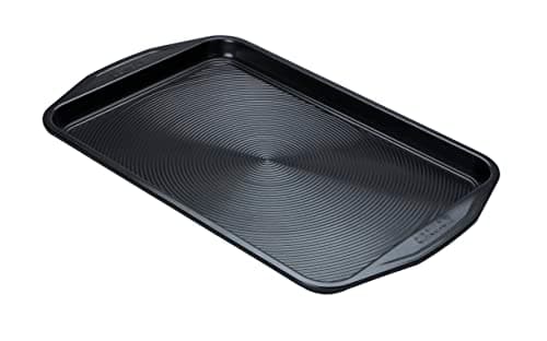 Image of Circulon Ultimum Oven Tray Non Stick - Large Baking Tray, Durable Carbon Steel, Freezer & Dishwasher Safe Bakeware, 44.5 x 28 x 2.5cm, Black