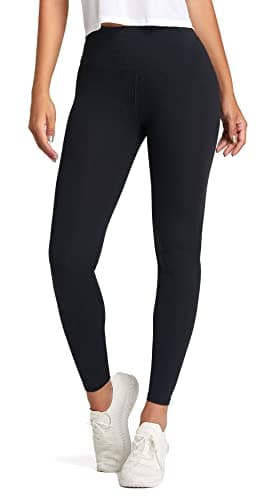 Image of OVRUNS Yoga Pants for Women Tummy Control Gym Leggings with Pockets for Sport Athletic Workout Running - New Black M