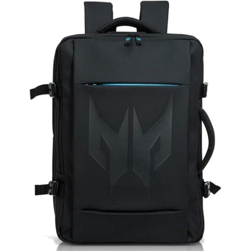 Image of acer Predator Laptop Backpack, Black With Teal Accents, Large