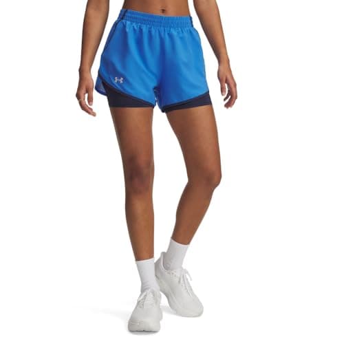 Image of Under Armour Fly by 2 in 1 Shorts for Women, Blue, M