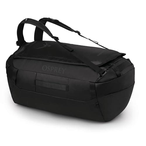 Image of Osprey Transporter Unisex Duffel, 65L, Raven Black/Black, O/S