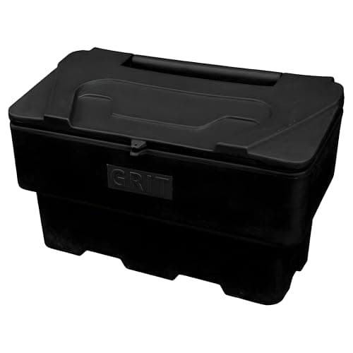 Image of 170L Grit Salt Bin Stackable Lockable Heavy Duty Containers 100x53x61CM Outdoor Rock Salt/Sand Storage with Lid