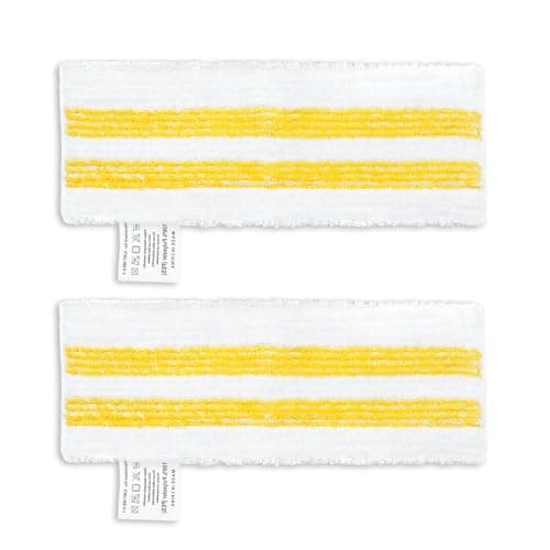 Image of KEEPOW Steam Mop Pads Compatible with Karcher EasyFix SC2 SC3 SC4 SC5 Steam Cleaner – Microfibre Washable Floor Cloths for Hard Floors and Tiles 2 Pack