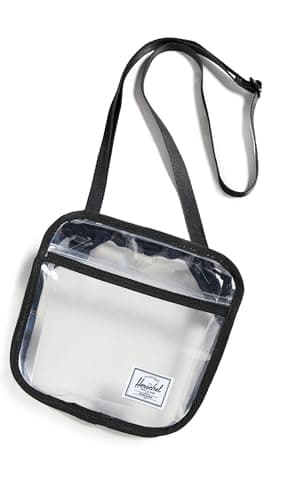 Image of Herschel Unisex's Classic Crossbody Bag, Clear/Black, Standard