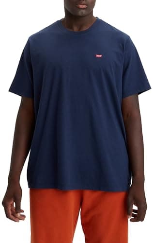Image of Levi's Men's Ss Original Housemark Tee- Core Chesthit Logo T-Shirt, Blue, XL