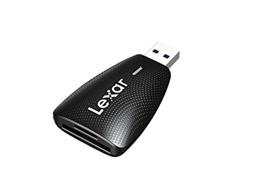 Image of Lexar Multi-Card 2-in-1 USB 3.1 Reader, Up to 312MB/s for UHS-I UHS-II SD Card and Micro SD Card, Compatible with USB 3.0/2.0, Compact Portable Card Reader with High-Speed Transfer (LRW450UBAMZN)