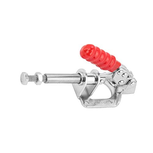 Image of Vistreck Iron Galvanized Quick Fixed Toggle Clamp - Push-Pull Action Hand Tool for Sheet Metal & Circuit Boards (GH-302-FM)