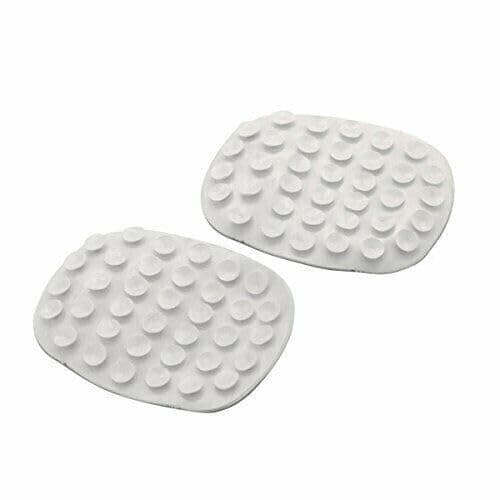 Image of Anti Slip Pack of 2 White Rubber Suction Grip Soap Holder for Kitchen Bathroom Shower