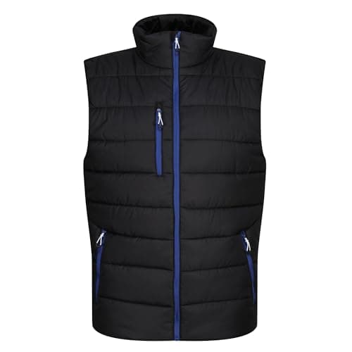 Image of Regatta Professional Mens Navigate Thermal Gilet Body Warmer, Blk/NewRoyal, L EU