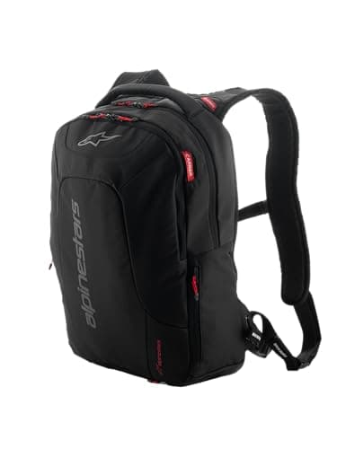 Image of Alpinestars City Hunter V2 Motorcycle Backpack, Waterproof, Lightweight, Ergonomic Design, Padded & Secure Storage for Riders, Black, One Size, Motorcycling
