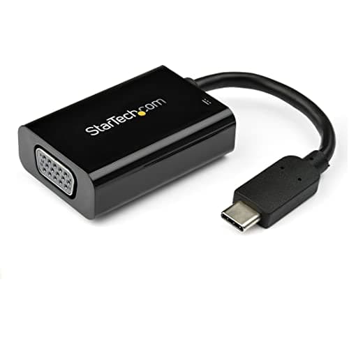 Image of StarTech.com USB-C auf VGA Adapter mit USB Stromversorgung - USB Typ C zu VGA Konverter für Computer mit USB C - 2048x1280