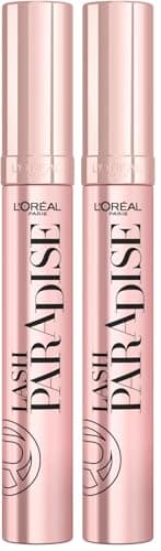 Image of L'Oréal Paris Intense Volume Mascara, Volumising and Lengthening, Infused with Castor and Floral Oils to Condition Eyelashes, Suitable for Sensitive Eyes, Soft Fibre Brush, Lash Paradise, Black