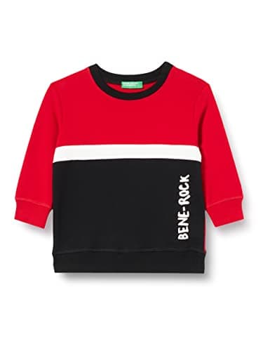 Image of United Colors of Benetton Boys Hooded Sweatshirt - Red - 62 cm