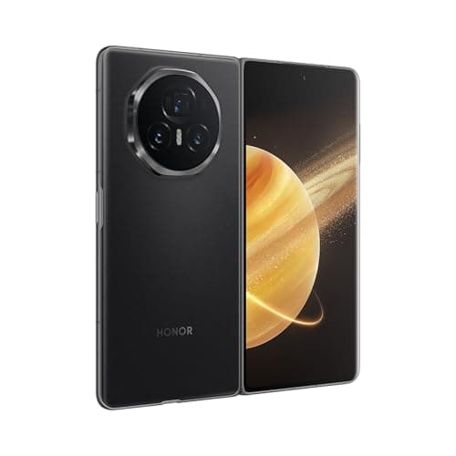 Image of HONOR Magic V3 5G AI Smartphone, 9.2mm Foldable, 5150mAh Battery, 12GB+512GB, Eye Comfort Display, Dual SIM, Android 14, Black (PU) (Renewed)