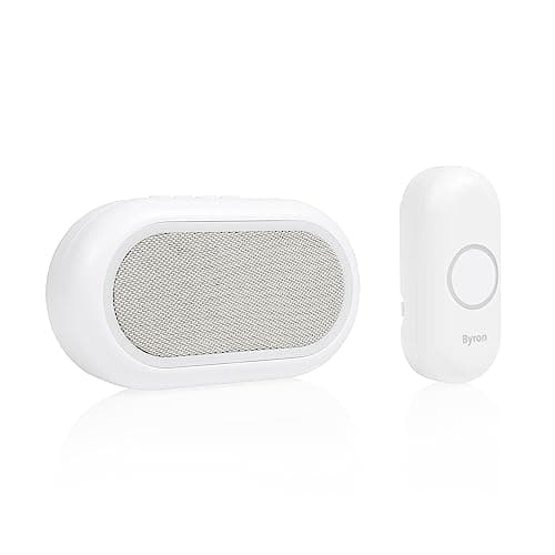 Image of Byron Wireless Doorbell Set – Multi-Colour Visual Alert – Mute Function – 200m Range – 16 melodies – Portable – DBY-23561BS