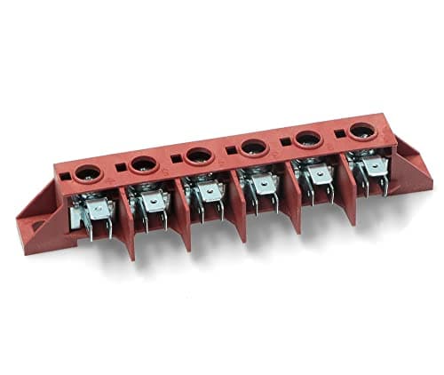 Image of UNIVERSAL 6 POLE SCREW MOUNTED OVEN TERMINAL CONNECTOR BLOCK 40A/450V (4 PACK)