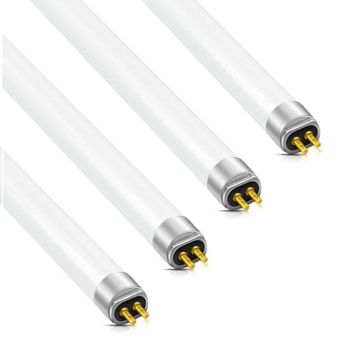 Image of T4 16W Fluorescent Tube Lamps 464mm (excluding pins) - CFL Bulbs - G5 2-Pin Base Fittings - T4 High Efficiency Lamps, Cool White 3500K,4pcs,16W
