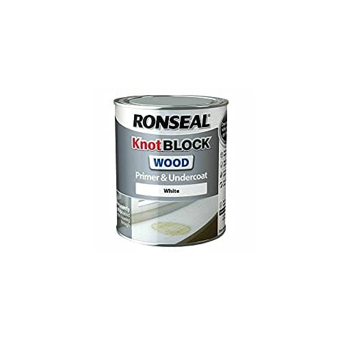 Image of Ronseal Knot Block Wood Primer and Undercoat White 250ml