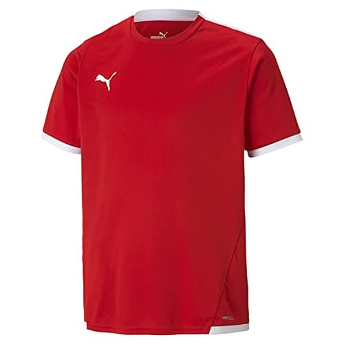 Image of PUMA Unisex Kids Teamliga Jersey Junior Shirt, Red- White, 128 EU