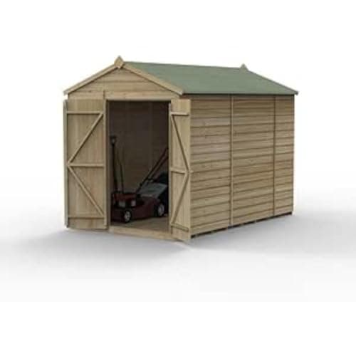 Image of Forest Garden Beckwood 6x10 Apex Shed | No Windows | Double Door|25 Year Anti-Rot Guarantee