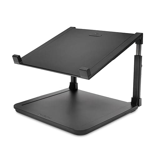 Image of Kensington Laptop Riser - Ergonomic Laptop Stand for Home Office (up to 15.6 inch) with Anti-Skid Design, Security Slot and SmartFit System (K52783WW), Black