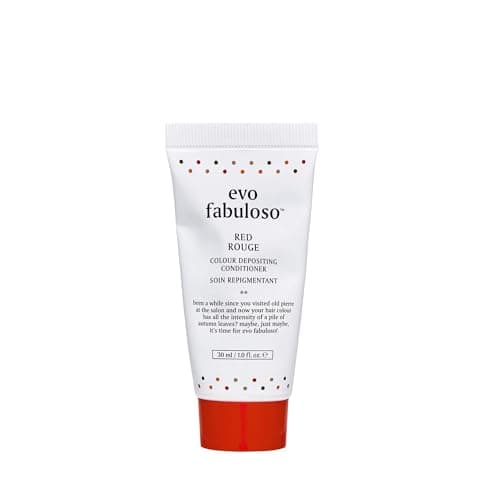Image of Evo Fabuloso Red Colour Depositing Conditioner - Travel Size Instant Colour Depositing, Nourishing Conditioner To Add Shine in 3 Minutes - 30ml