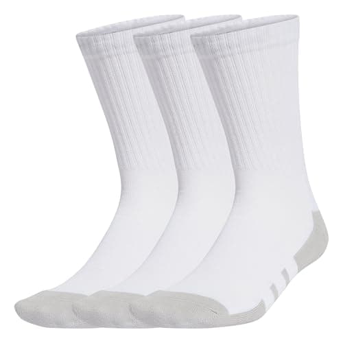 Image of adidas Unisex ESSENTIALS CLIMACOOL Crew 3PP, White/Grey Two, 8.5-10