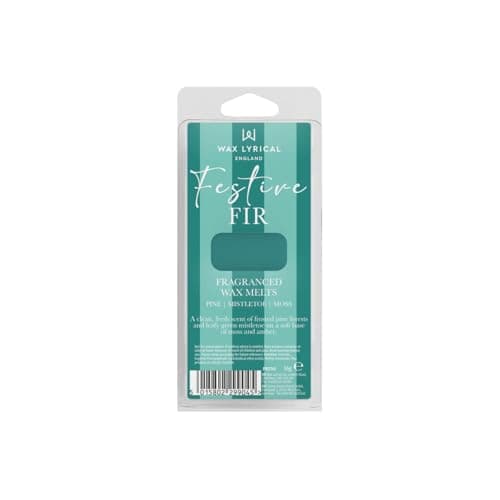 Image of Wax Lyrical Festive Fir Wax Melts | Refreshing Woods Fragrance |55g, Turquoise
